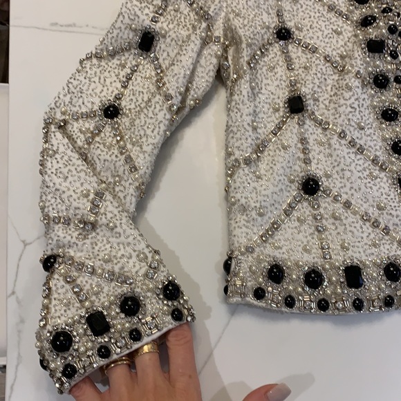 Alice & Olivia beaded/rhinestone blazer - Picture 2 of 5